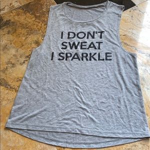 Runnin &sports muscle  “I don’t sweat I Sparkle”